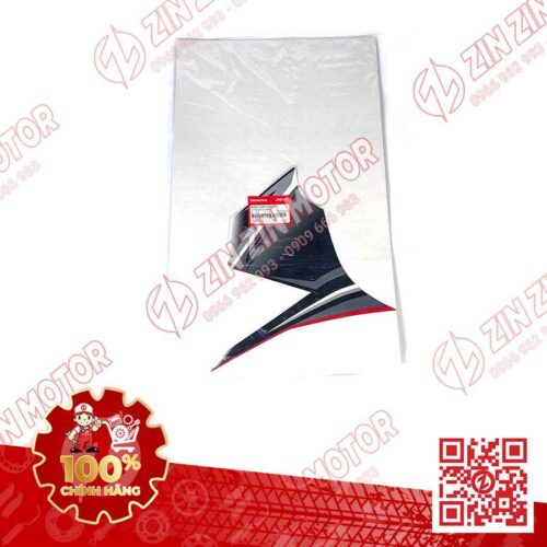 Alternative view of Tem Cánh Yếm Trước Winner X V3 2022+ Phải Miếng Lớn Trắng Đen Phiên Bản Tiêu Chuẩn