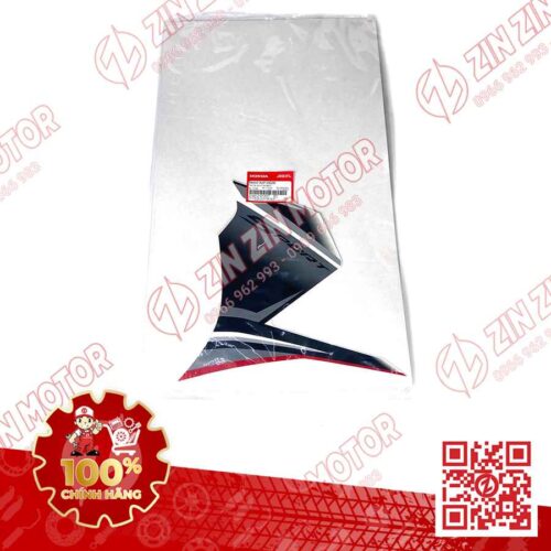 Alternative view of Tem Cánh Yếm Trước Winner X V3 2022+ Trái Miếng Lớn Trắng Đen Phiên Bản Tiêu Chuẩn