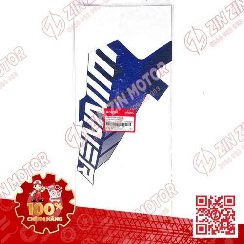 Alternative view of Tem Cánh Yếm Winner X V2 2019+ Trái Miếng Lớn Xanh Bạc Đen 2019 Phiên Bản Thể Thao