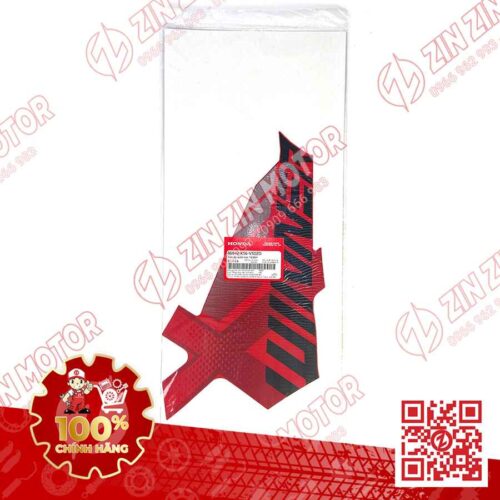 Alternative view of Tem Cánh Yếm Winner X V2 2019+ Trái Miếng Lớn Đỏ Bạc Đen 2019 Phiên Bản Thể Thao