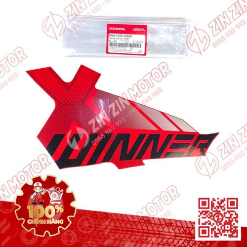 Tem Cánh Yếm Winner X V2 2019+ Trái Miếng Lớn Đỏ Bạc Đen 2019 Phiên Bản Thể Thao