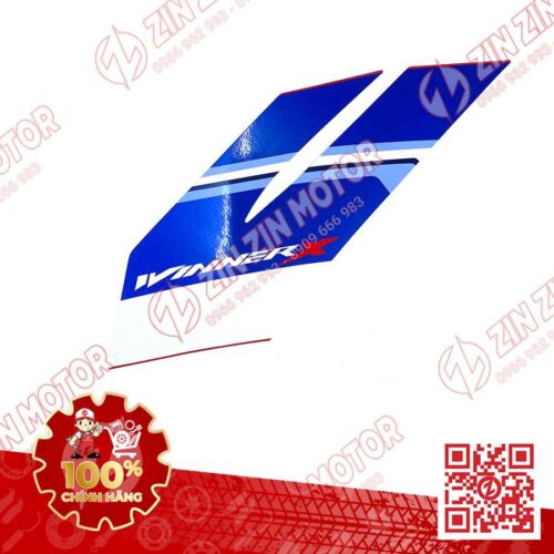 Alternative view of Tem Cánh Yếm Trước Winner X V3 2022+ Phải Miếng Nhỏ Đỏ Trắng Đen HRC 2023 Phiên Bản Thể Thao