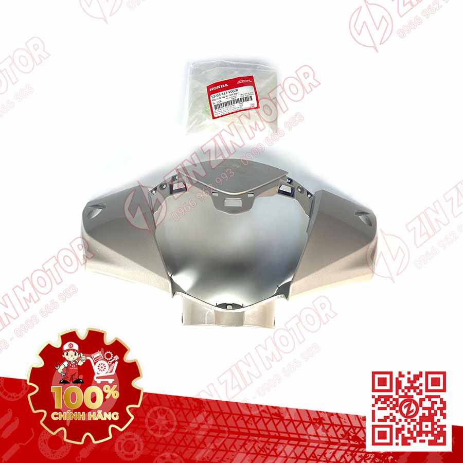 Nắp Trước Tay Lái, Ốp Đầu Trước Xám Kem Xe Lead 125 2022 2023+ Chính Hãng Honda