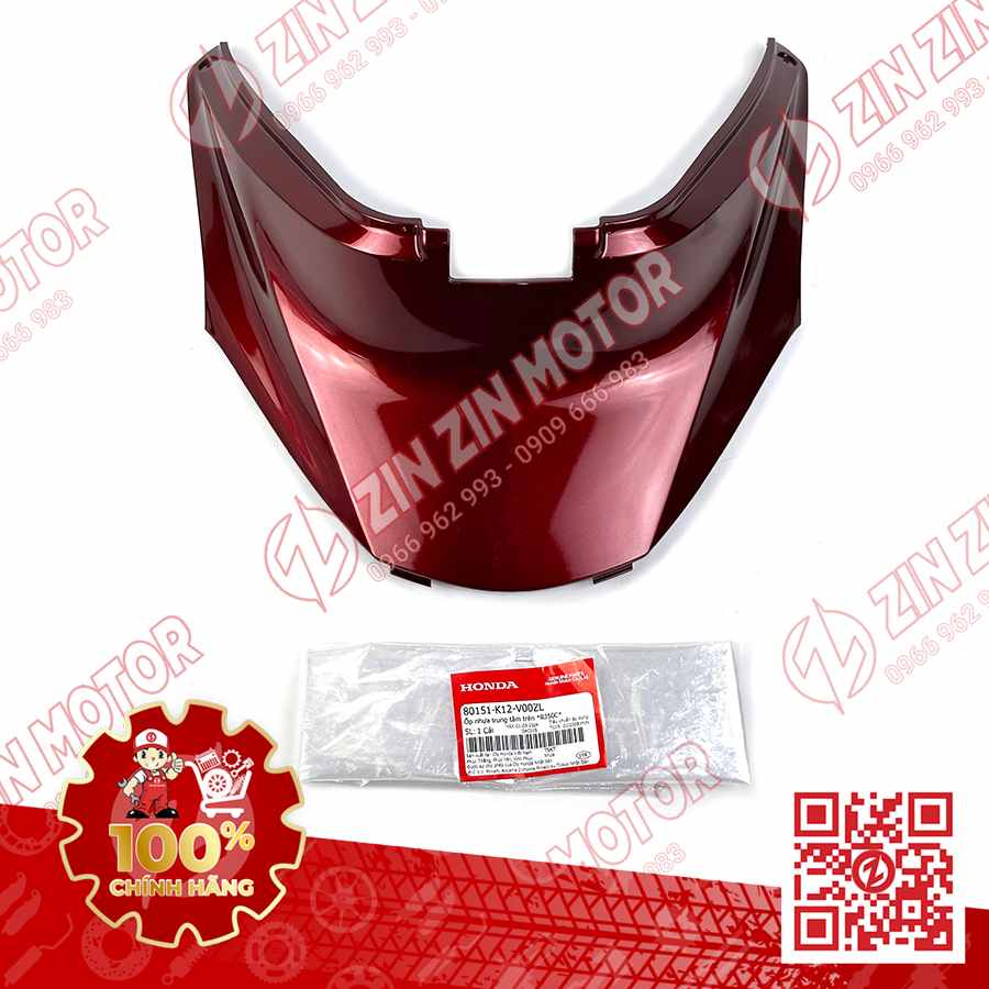 Ốp Nhựa Trung Tâm Trên , Ốp Dưới Yên Đỏ Đô Xe Lead 125 2022 2023+ Chính Hãng Honda