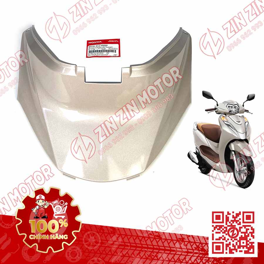 Ốp Nhựa Trung Tâm Trên , Ốp Dưới Yên Xám Kem Xe Lead 125 2022 2023+ Chính Hãng Honda
