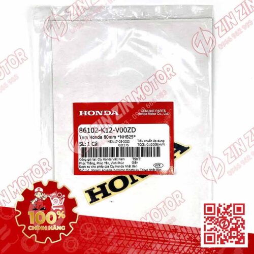 Alternative view of Tem Chữ Honda Cong 80mm Đen Xe Lead 125 2022 2023+ Chính Hãng Honda
