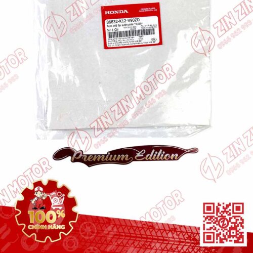 Tem Chữ Premium Edition Vàng Trắng Nền Đỏ Xe Lead 125 (Đỏ Đô Phiên Bản Cao Cấp) 2022 2023+ Chính Hãng Honda