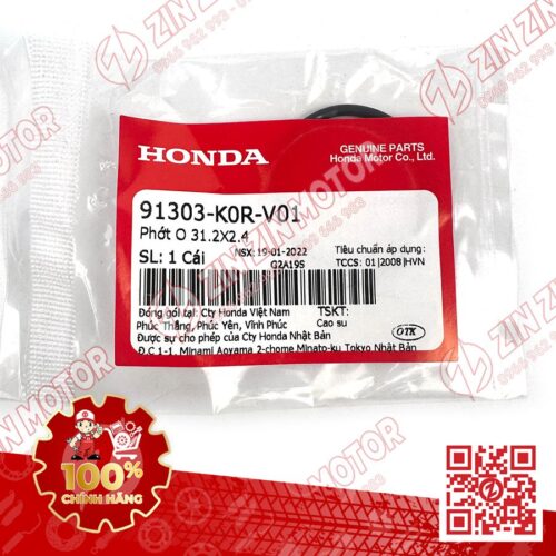 Alternative view of Phớt O-Ring Chắn Dầu Vario 160, AB 160 2022+, AirBlade 125 2022+, AB 125/160 2026 , SH160i/125i 2023-2026, SH 150/125 2020, Lead 2022+, SH Mode 2020+, PCX 160, ADV 160, Click 160 91303K0RV01 Chính Hãng