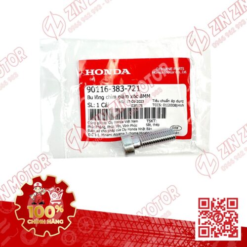 Bu lông, Ốc Chìm Giảm Xóc Phuộc Trước Winner V1 V2 V3, WINNER X V4 2024 Lead, SH, SH Mode, Vision 2021 - 2026 90116383721 Chính Hãng