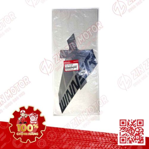 Alternative view of Tem Cánh Yếm Winner X V2 2019+ Phải Miếng Lớn Bạc Đỏ Đen 2019 Phiên Bản Thể Thao