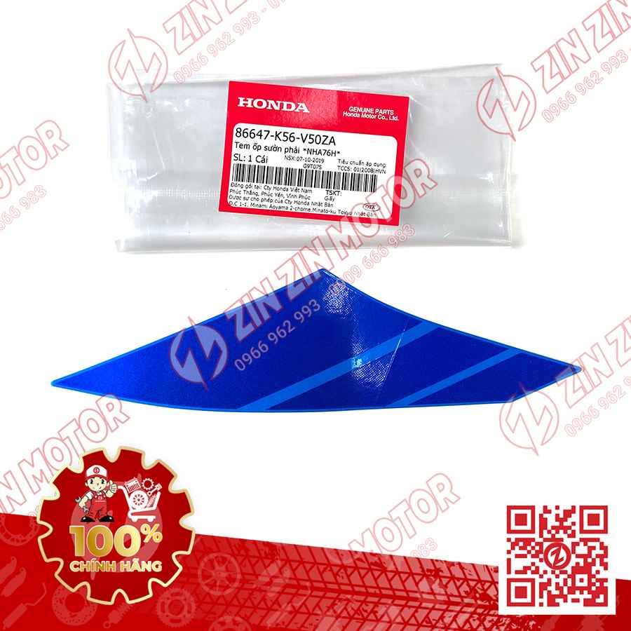 Tem Lườn Giữa Winner X V2 2019+ Phải Đen Xanh 2019 Phiên Bản Thể Thao