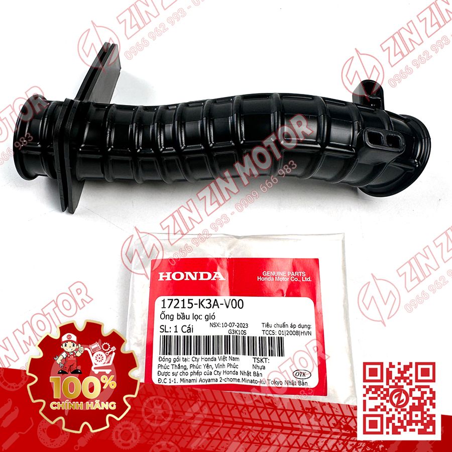 Co Pô E Mũi Heo AB 125 2022 - 2026 , AirBlade 125 17215K3AV00 Chính Hãng Honda