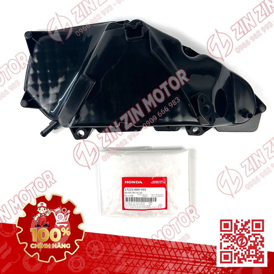 Hộp Lọc Gió, Đế Pô E AB 150 2020 2021, AirBlade 125 2016 2017 2018 2019 2020 2021 17225K66V01, 17225K66V00 Chính Hãng Honda