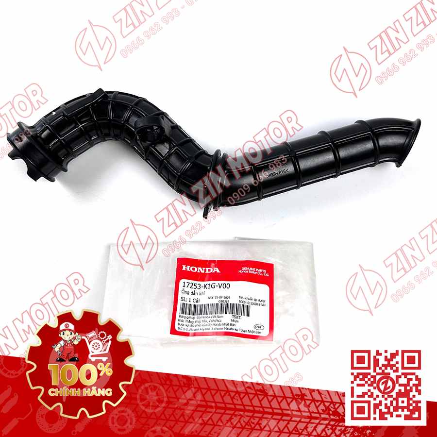 Co Pô E Dài, Co Gió Lớn AB 2020 2021, AirBlade 125 17253K1GV00 Chính Hãng Honda
