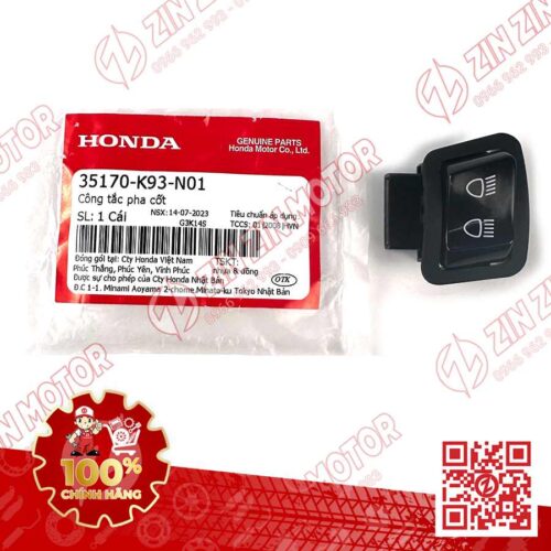 Nút Pha Cốt, Công Tắc Pha Cos AB 160/125 2022 - 2026, Air Blade 150/125 2020 2021, Scoopy, BeAT 35170K93N01 Chính Hãng Honda