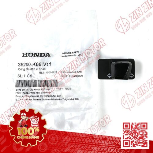 Nút Công Tắc Xi Nhan Xe AirBlade 160/150/125, AB 2016 - 2023+, Lead 125 2017 - 2023+, SH Mode 2020, Vision 2022 2026 35200K66V11 Chính Hãng Honda