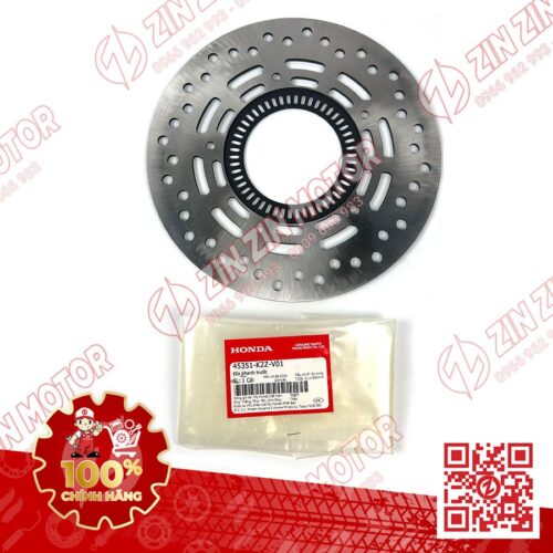 Đĩa Thắng Trước AB 160 2022 2023+ (AirBlade) , AB 125/160 2026 45351K2ZV01 Chính Hãng Honda