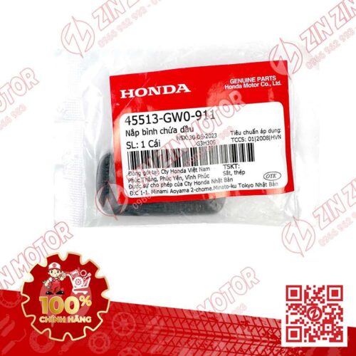 Alternative view of Nắp Bình Dầu Thắng Trước Winner X V3 V2, Winner V1, WINNER X V4 2024 , WINNER R ,  AirBlade 160/150/125 , AB 110, Vision, Vario 160, Click 160, Wave RSX 110 2019+, Vario 2017, Scoopy, BeAT, RS150 V1 V2 V3 , WAVE RSX 2019 2020 2021 2022 2023 45513GW0911 CHÍNH HÃNG