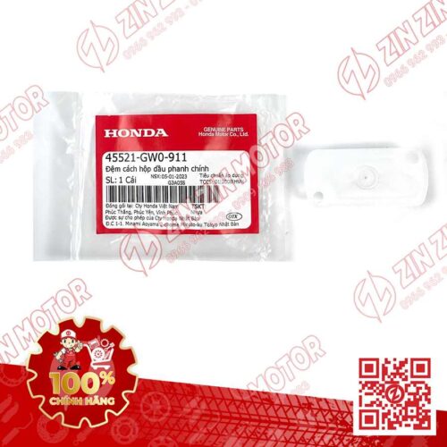 Đệm Cách Hộp Bình Dầu Phanh Thắng Trước Winner X V2 V3 V4, Winner V1 , WINNER R , AirBlade 160/150/125 , AB 110, Vision, Vario 160, Click 160, Future 2014-2017, Future 2018+, Vario 2017, Scoopy, CBR 250RR, CBR 150R, CB150R, BeAT, RS150 V1 V2 V3 , WAVE RSX 2019-2024, WAVE BLADE 110 45521GW0911 CHÍNH HÃNG
