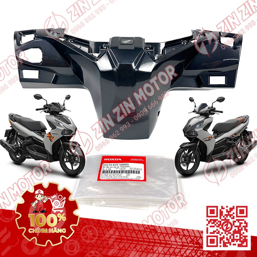Bợ Cổ Sau, Nắp Sau Tay Lái AB 2020 2021, AirBlade 150, Air Blade 125 Xám NHC04M 53115K1FV00ZG Chính Hãng Honda