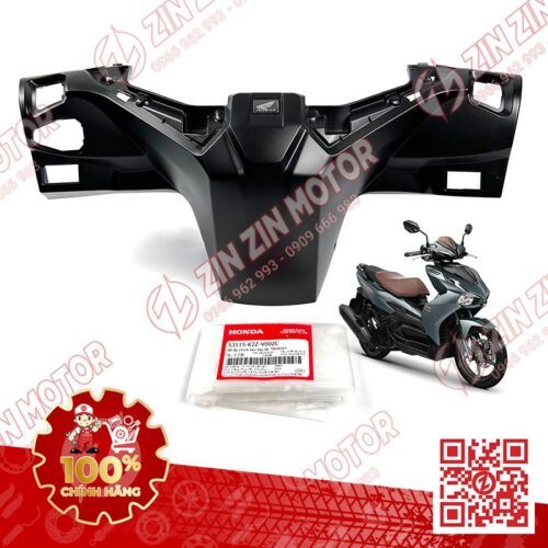Bợ Cổ Sau, Nắp Sau Tay Lái AB Air Blade 2022+, AirBlade 160, AB 2025 Đen Nhám NHA76M 53115K2ZV00ZC Chính Hãng Honda