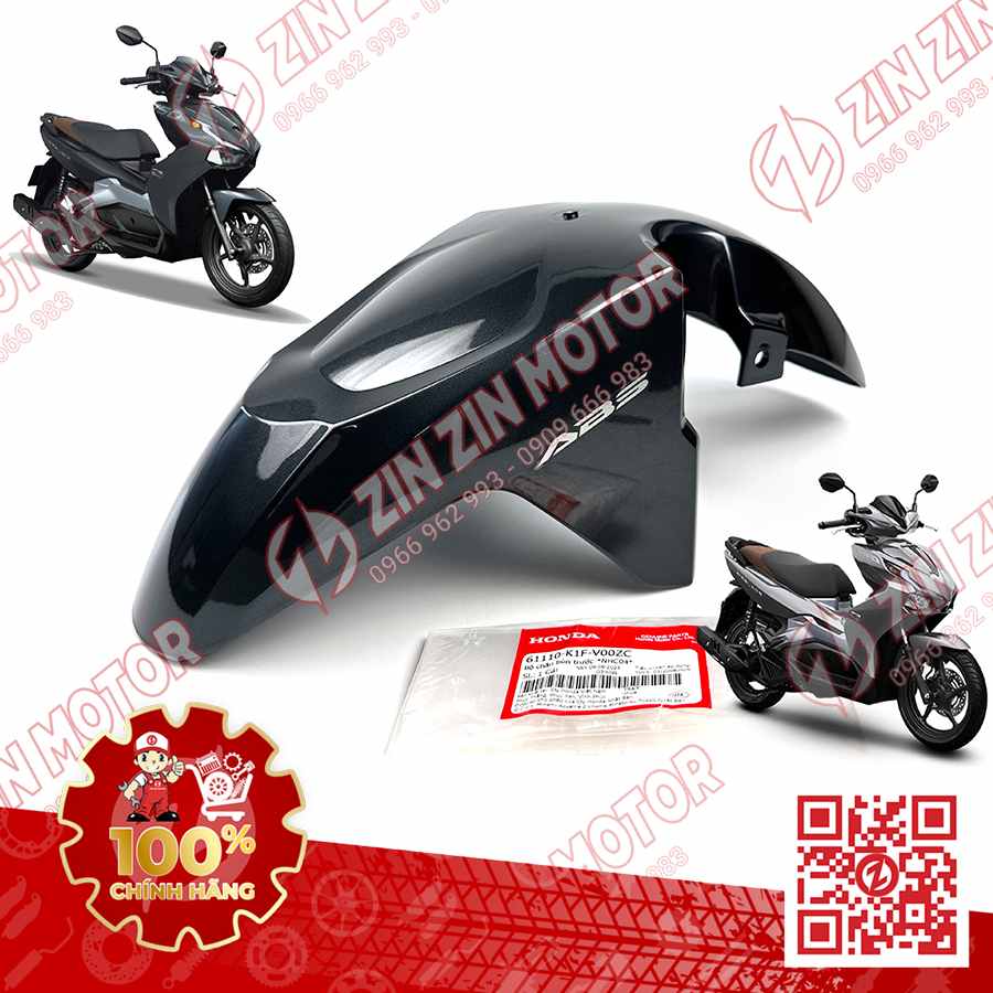 Chắn Bùn Dè Trước AB 2020 2021, AirBlade 150 2020 2021 Xám 61110K1FV00ZC Chính Hãng Honda