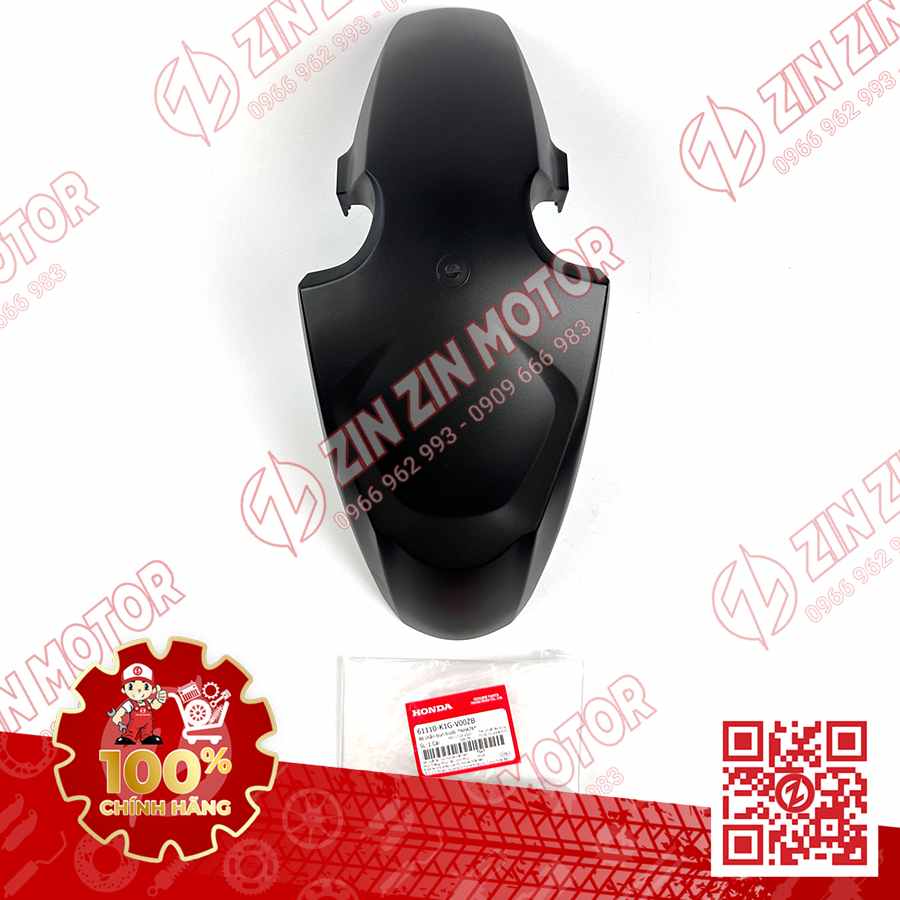 Chắn Bùn Dè Trước AB 2020 2021, AirBlade 125 2020 2021 Đen Nhám 61110K1GV00ZB Chính Hãng Honda