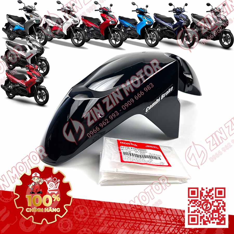 Chắn Bùn Dè Trước AB 2020 2021, AirBlade 125 2020 2021 Đen NHB25M 61110K1GV00ZA, 61110K1GV00ZC Chính Hãng Honda