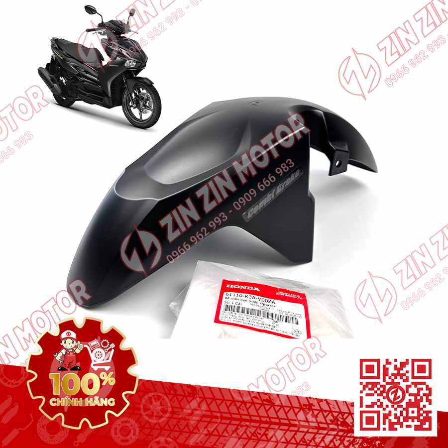 Dè Trước AB Air Blade 2022+, AirBlade 125 Đen Nhám NHA76M 61110K3AV00ZA Chính Hãng Honda