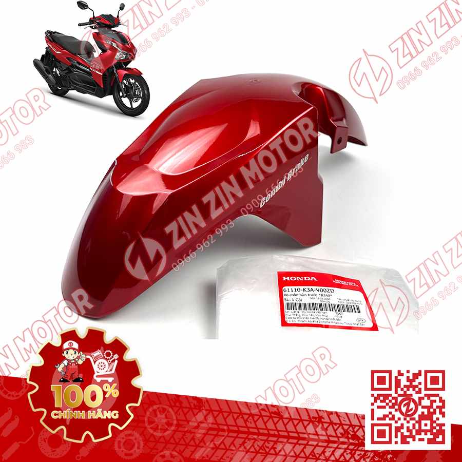 Dè Trước AB Air Blade 2022+, AirBlade 125 Đỏ R340C 61110K3AV00ZD Chính Hãng Honda