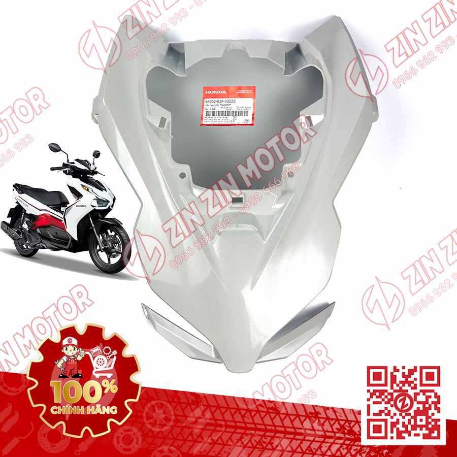 Ốp Đèn Pha, Mặt Nạ Trước Lớn AB Air Blade 2020+, AirBlade 125 Trắng NHB35P 64302K1FV00ZG Chính Hãng Honda
