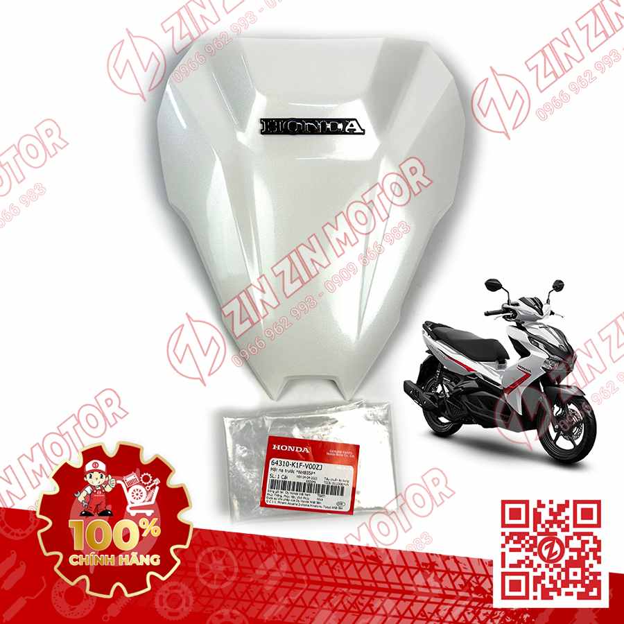 Mặt Nạ Trước Nhỏ AB Air Blade 2020+, AirBlade 125 Trắng NHB35P 64310K1FV00ZJ Chính Hãng Honda