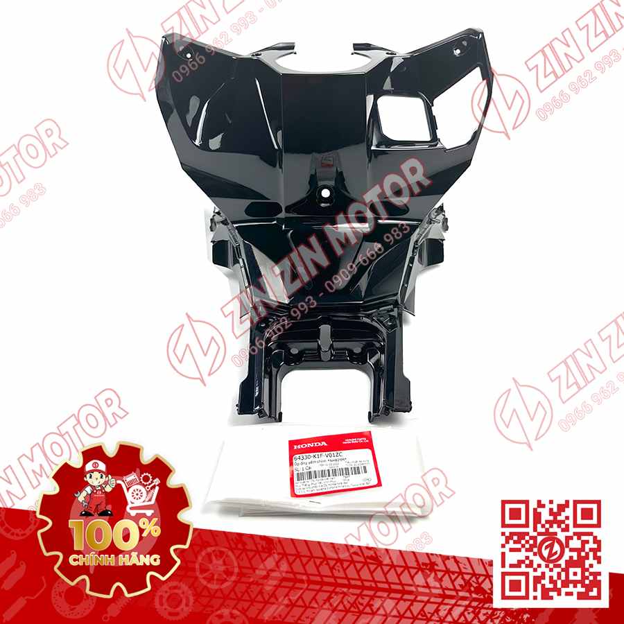 Ốp Ống Yếm Chính, Yếm Ổ Khóa AB 125 2020 2021, Air Blade 125 2022 2023+ Đen Ánh Xanh NHB25M 64330K1FV01ZC, 64330K1FV00ZC Chính Hãng Honda