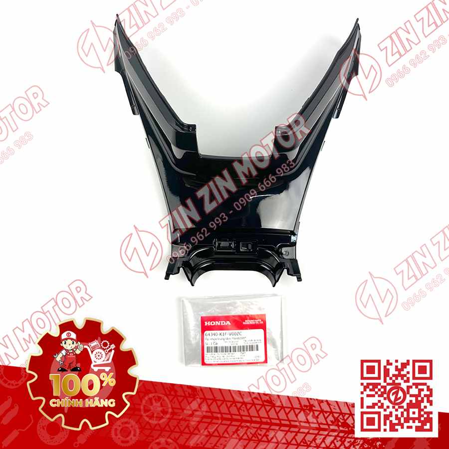 Ốp Nhựa Trung Tâm AB Air Blade 2020 - 2023+, AirBlade 125, AB 2025 Đen Ánh Xanh NHB23M 64340K1FV00ZC Chính Hãng Honda