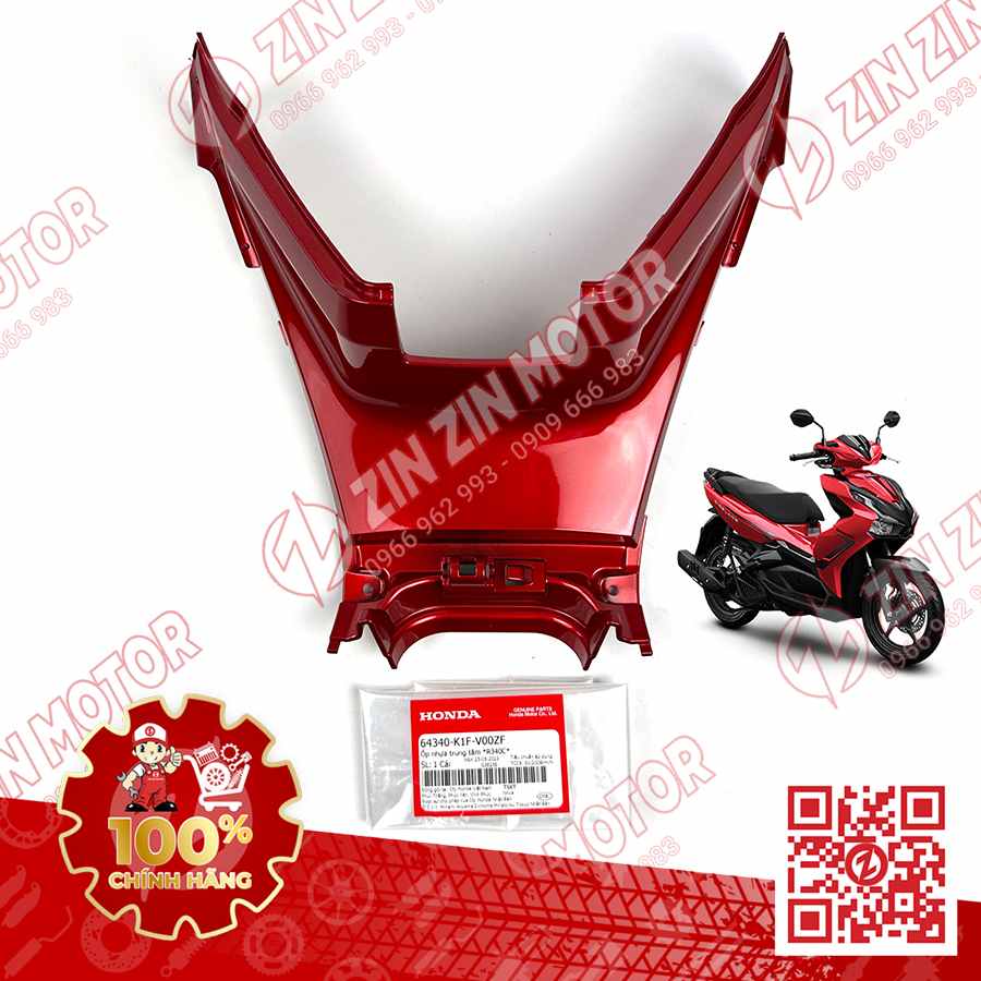 Ốp Nhựa Trung Tâm AB Air Blade 2020+, AirBlade 125 Đỏ R340C 64340K1FV00ZF Chính Hãng Honda