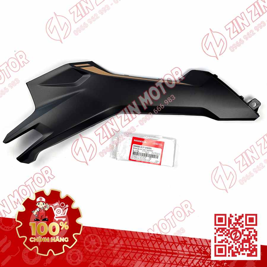 Sườn Sàn Phải Ốp Hông AB 2020 2021, AirBlade 150 Đen Nhám NHA76M 64400K1FV40ZA Chính Hãng Honda