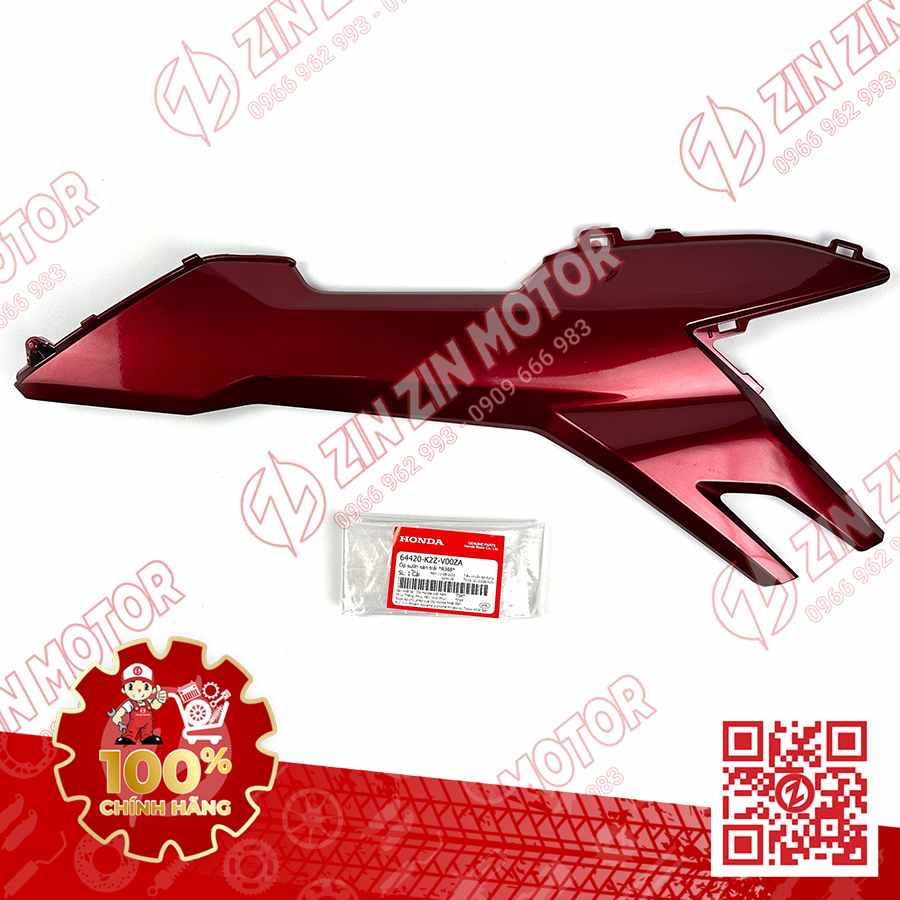 Ốp Hông AB Air Blade 2022+, AirBlade 160, AB 2025 Trái Đỏ R368C 64420K2ZV00ZA Chính Hãng Honda