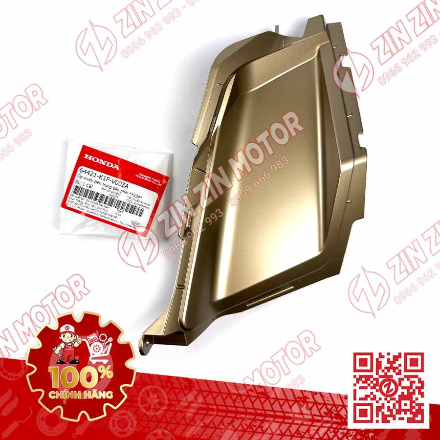 Ốp Gác Chân Trẻ Em AB Air Blade 2022+, AirBlade 125 Phải Vàng Đồng Y234M 64421K1FV00ZA Chính Hãng Honda