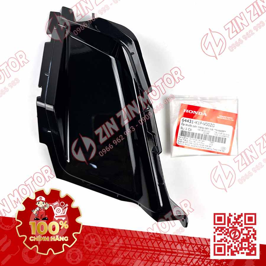 Ốp Gác Chân Trẻ Em AB Air Blade 2020+, AirBlade 125 Phải Đen Ngọc Trái NHA69P 64421K1FV00ZG Chính Hãng Honda