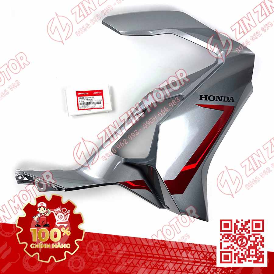 Bộ Ốp Trước Phải, Cánh Yếm AB 2020 2021, Air Blade 125 Xám 2021 64500K1GV30ZB Chính Hãng Honda