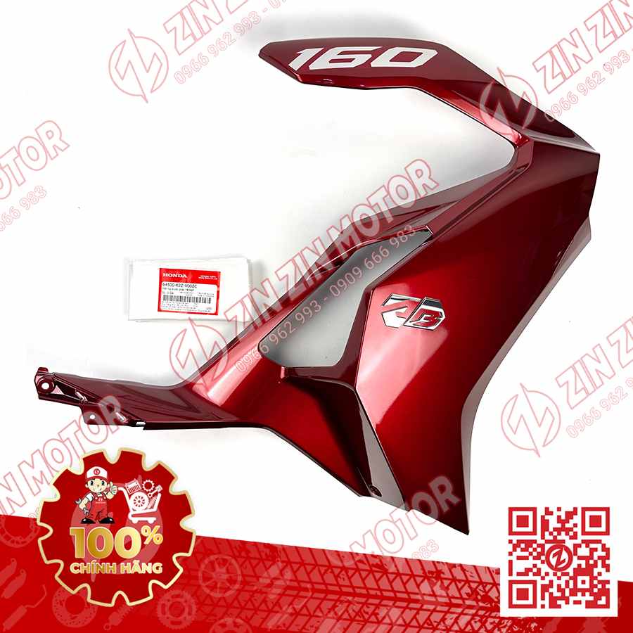 Bộ Ốp Trước Phải, Cánh Yếm AB 2022+, Air Blade 160 2022 Đỏ 64500K2ZV00ZC Chính Hãng Honda
