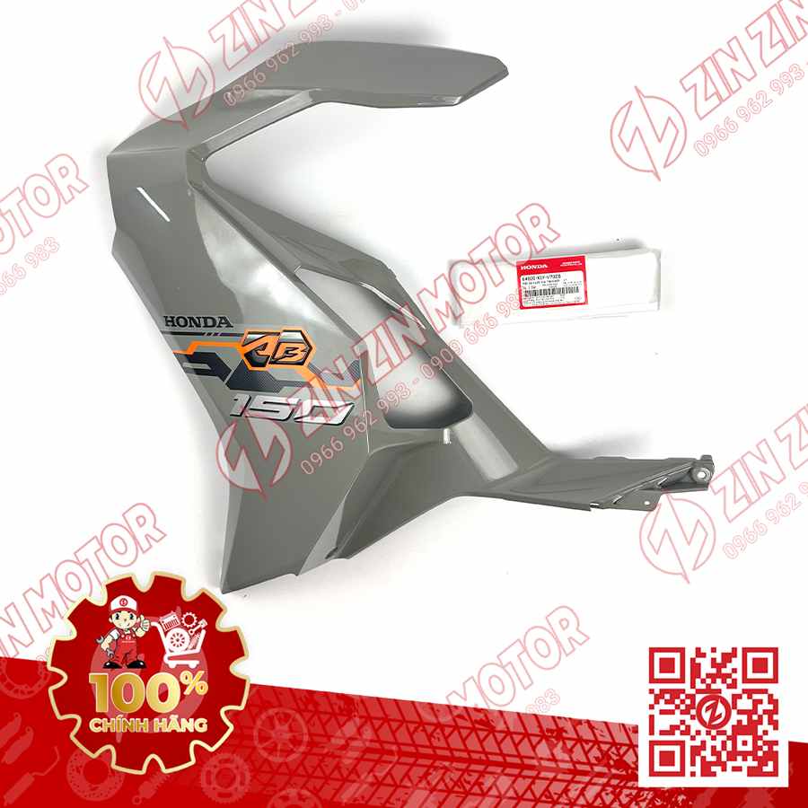 Bộ Ốp Trước Trái, Cánh Yếm AB 2020 2021, Air Blade 150 Xám Xi Măng (Xám Chuột) 2022 64600K1FV70ZB Chính Hãng Honda