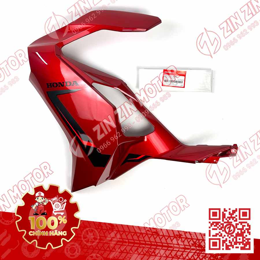 Bộ Ốp Trước Trái, Cánh Yếm AB 2020 2021, Air Blade 125 Đỏ 2021 64600K1GV30ZC Chính Hãng Honda