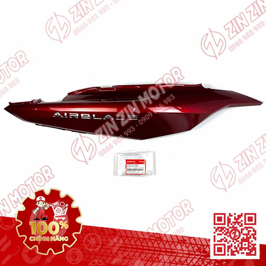 Bụng Sau Phải, Ốp Sườn AB 2020 2021, AirBlade 150 Đỏ Candy 2020 83550K1FV00ZD Chính Hãng Honda