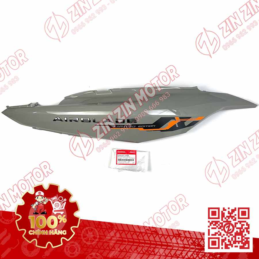 Bụng Sau Phải, Ốp Sườn AB 2020 2021, AirBlade 150 Xám Xi Măng (Xám Chuột) 83550K1FV70ZA Chính Hãng Honda