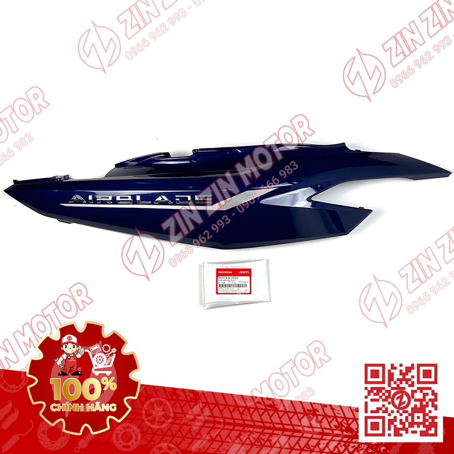 Bụng Sau, Ốp Sườn AB Air Blade 2022+, AirBlade 125 2022 Phải Xanh 83550K3AV00ZD Chính Hãng Honda