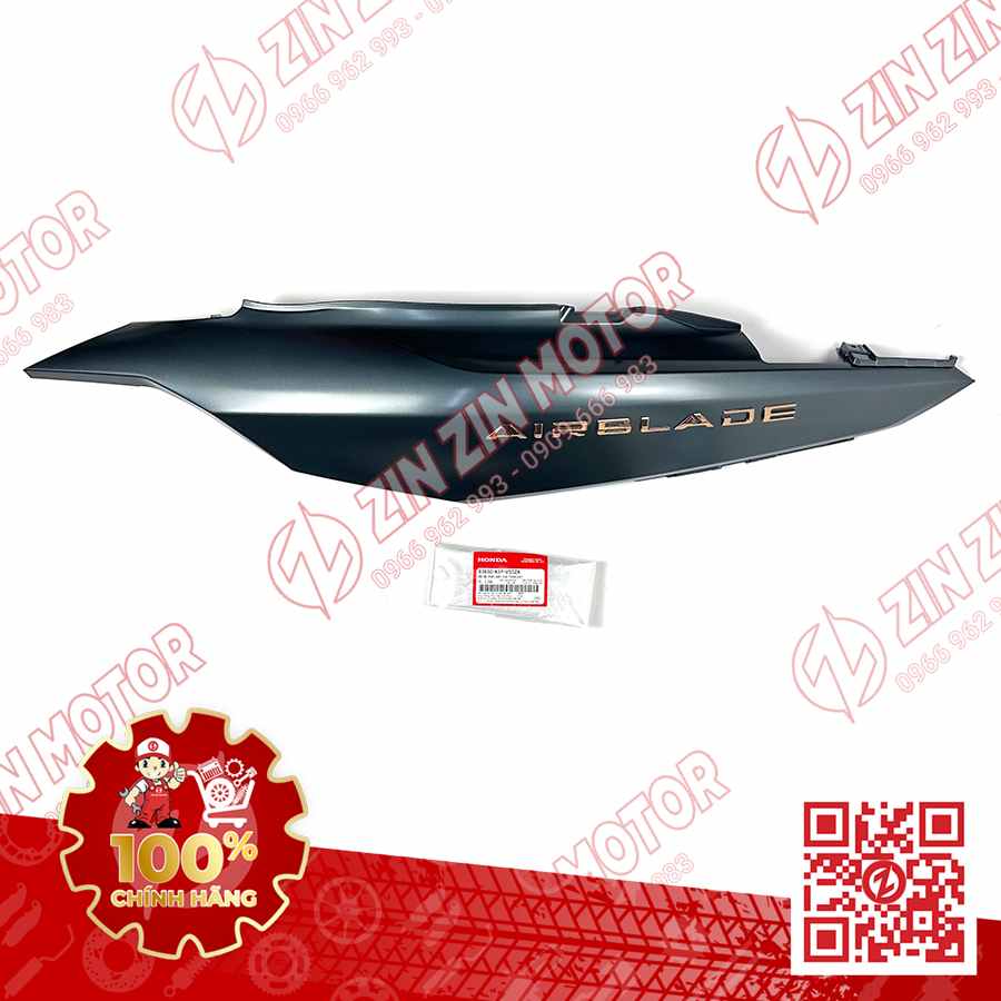 Bụng Sau Trái, Ốp Sườn AB 2020 2021, AirBlade 150 Xanh Xám 2020 83650K1FV00ZA Chính Hãng Honda