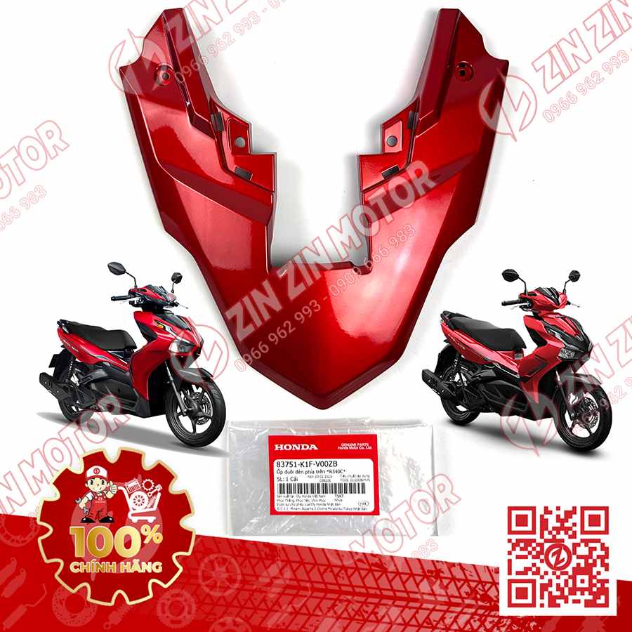 Nắp Ốp Đèn Hậu, Mu Rùa AB 2020 2021, AirBlade 125 Đỏ Tươi R340C 83751K1FV00ZB Chính Hãng Honda