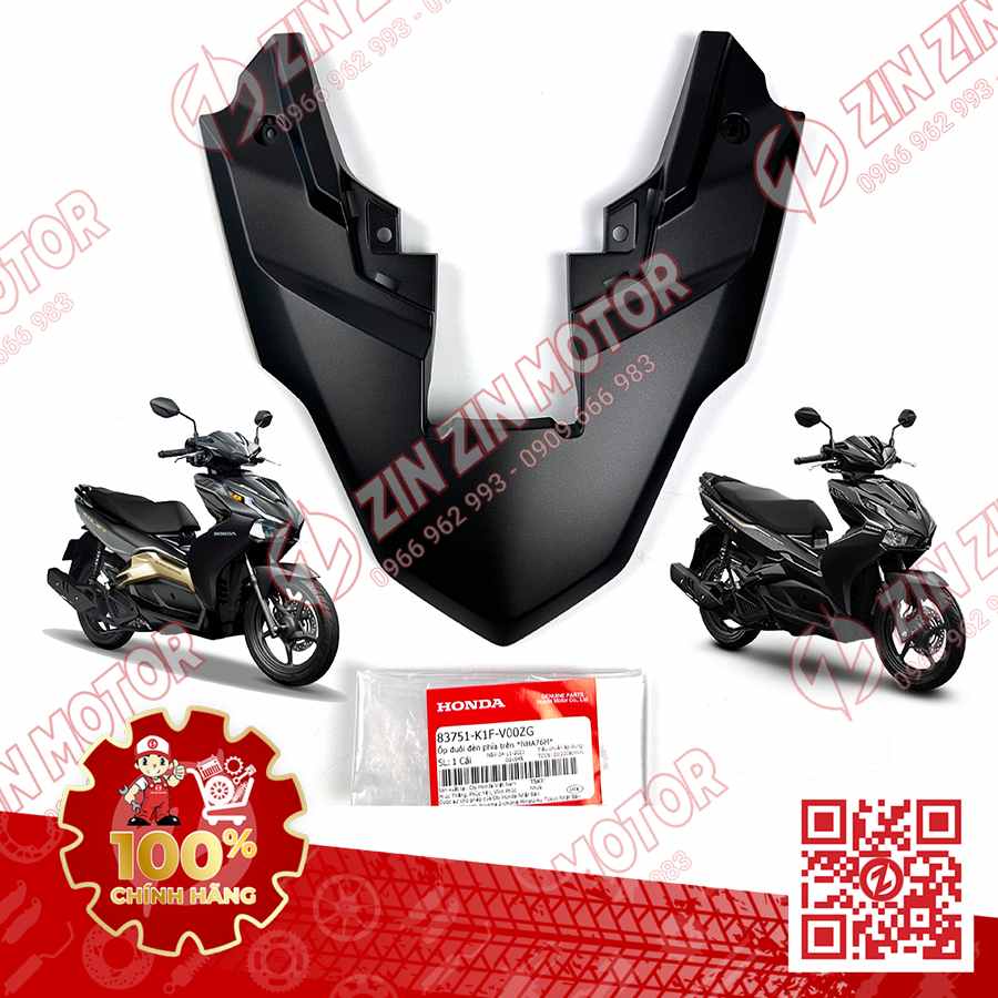 Nắp Ốp Đèn Hậu, Mu Rùa AB 2020 2021, AirBlade 125 Đen Nhám NHA76M 83751K1FV00ZG Chính Hãng Honda