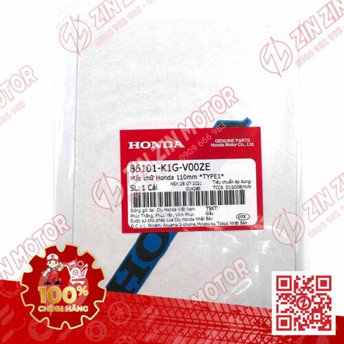 Alternative view of Tem Chữ Honda 100mm Dán Cánh Yếm AB 2020 2021, AirBlade 125 Xanh Đen Xám 2020 86101K1GV00ZE Chính Hãng Honda